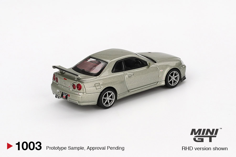 1:64 Nissan Skyline GT-R (R34) V-Spec II Nür Millenium Jade - obrazek 2