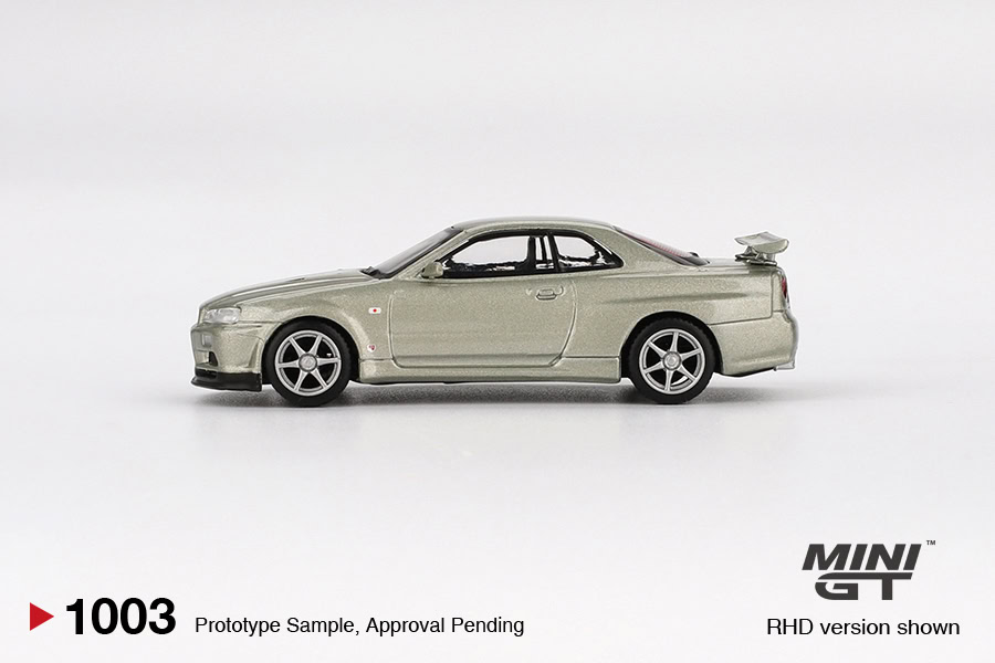 1:64 Nissan Skyline GT-R (R34) V-Spec II Nür Millenium Jade - obrazek 3