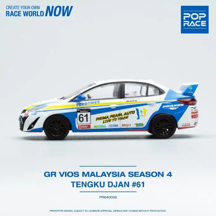 1:64 Toyota GR VIOS Malaysia Season 4 Tengku DJAN #61 - obrazek 4