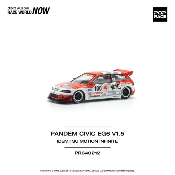1:64 Honda Pandem Civic EG6 V1.5 Idemitsu Motion Infinite
