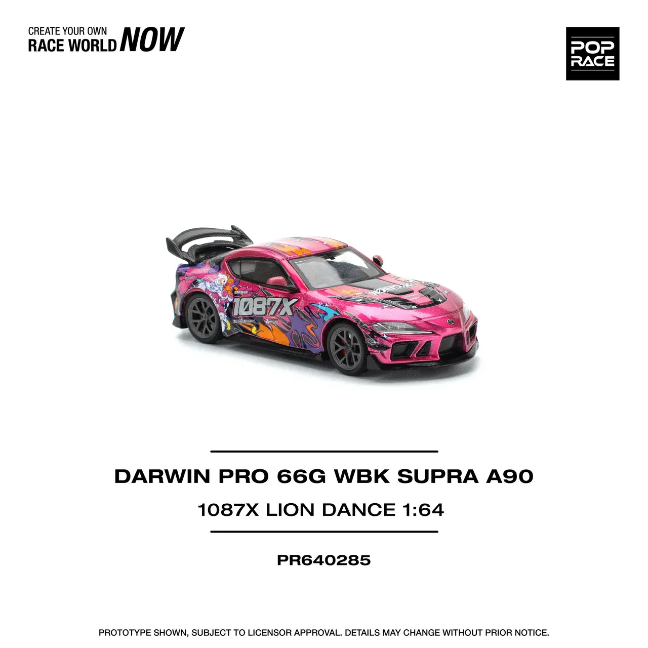 1:64 Toyota Darwin Pro 66G WBK Supra A90 1087X Lion Dance - obrazek 5