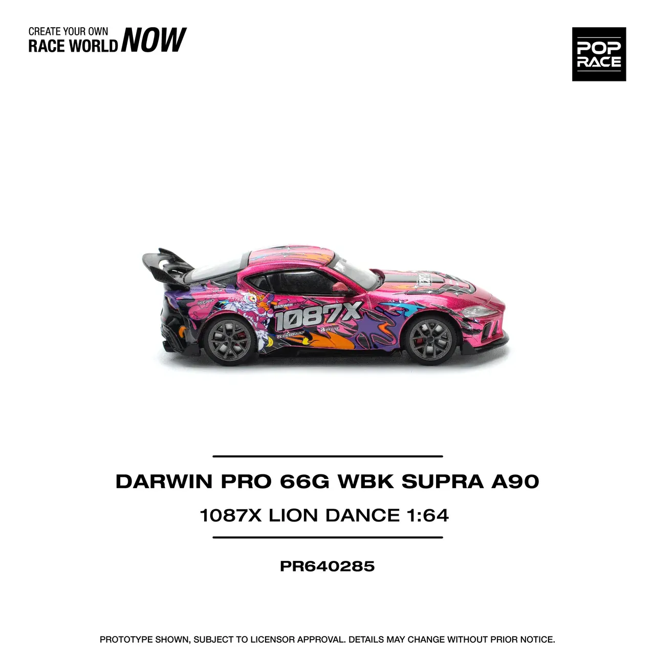 1:64 Toyota Darwin Pro 66G WBK Supra A90 1087X Lion Dance - obrazek 6