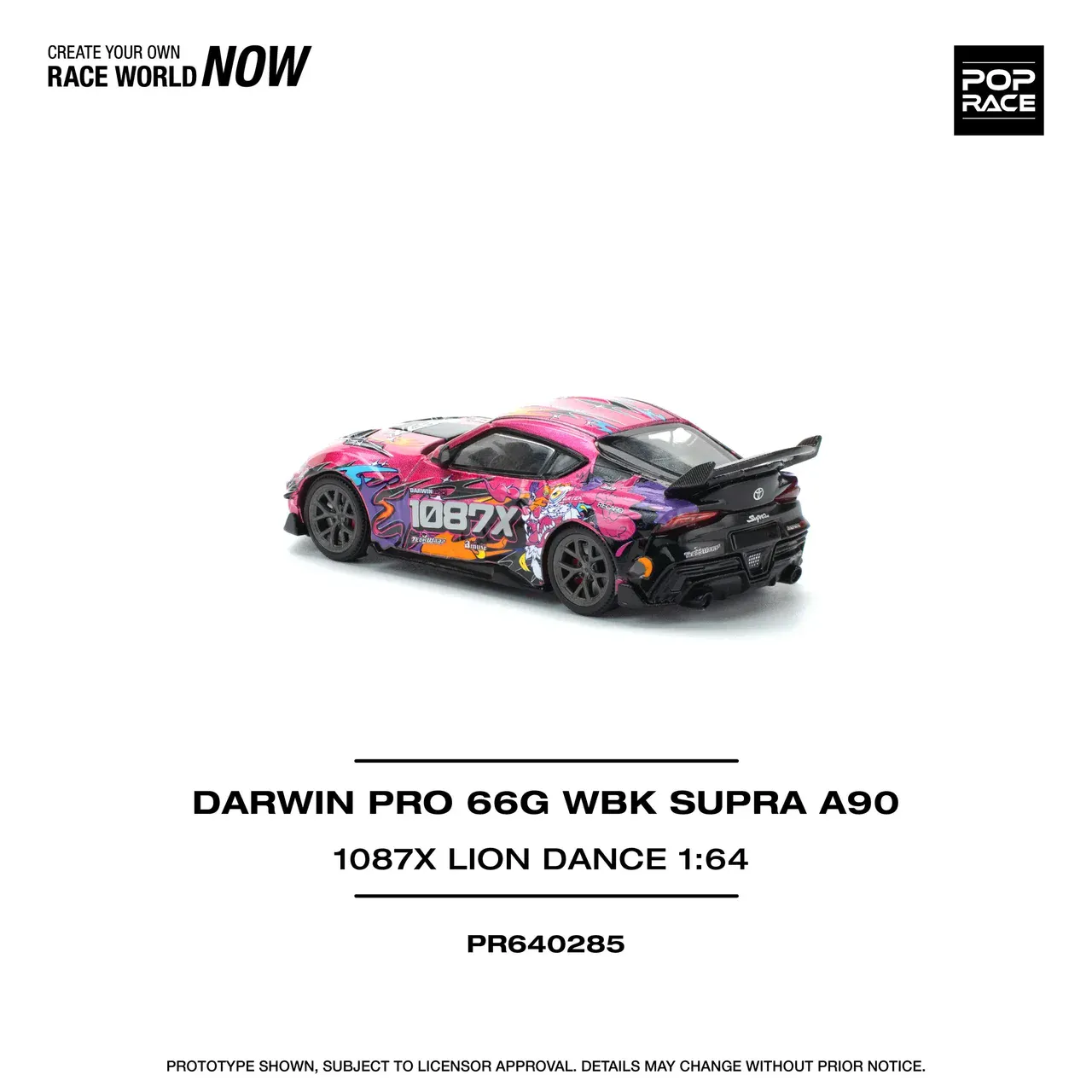 1:64 Toyota Darwin Pro 66G WBK Supra A90 1087X Lion Dance - obrazek 4