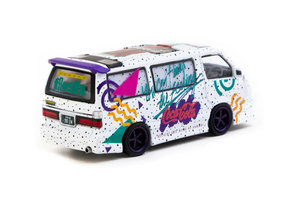1:64 Toyota Hiace Wagon Custom Coca-Cola Delivery Van - obrazek 3