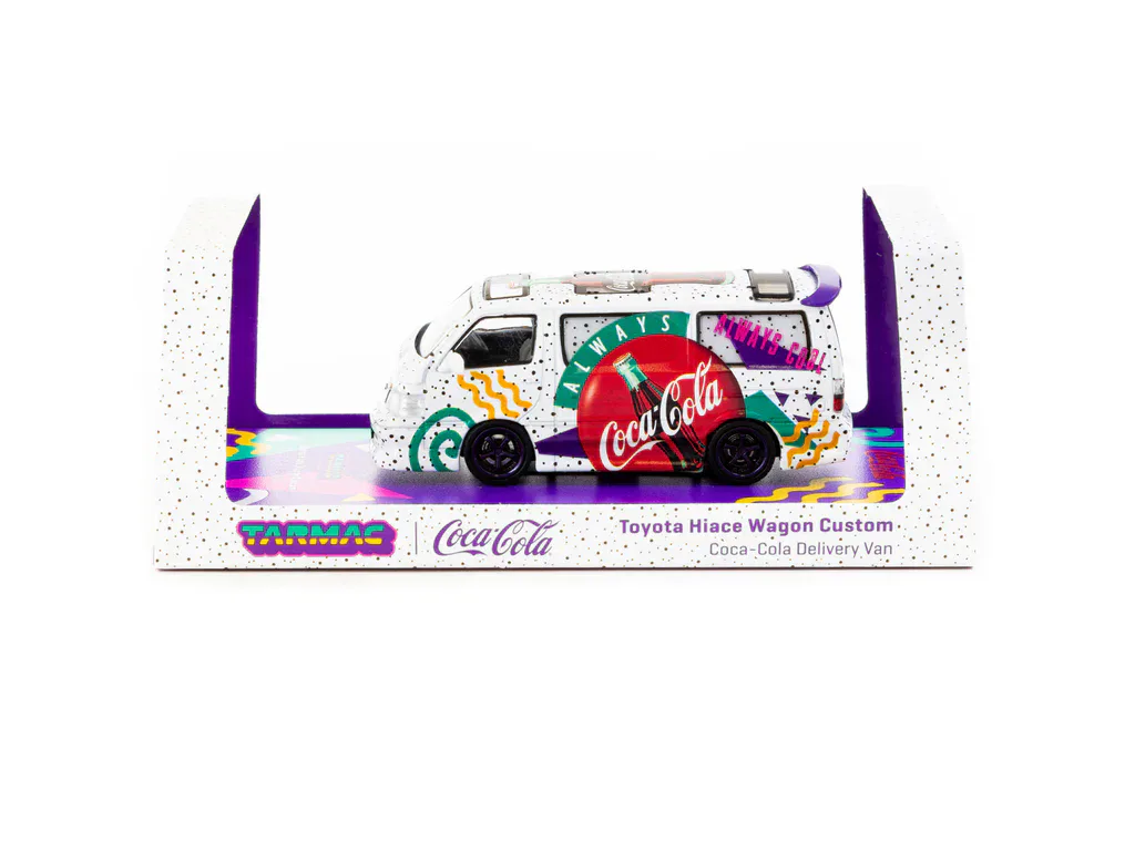 1:64 Toyota Hiace Wagon Custom Coca-Cola Delivery Van - obrazek 4