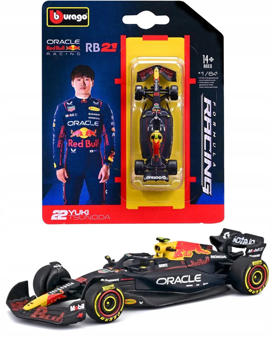 1:64 Red Bull Racing F1 RB21 Yuki Tsunoda - obrazek 2