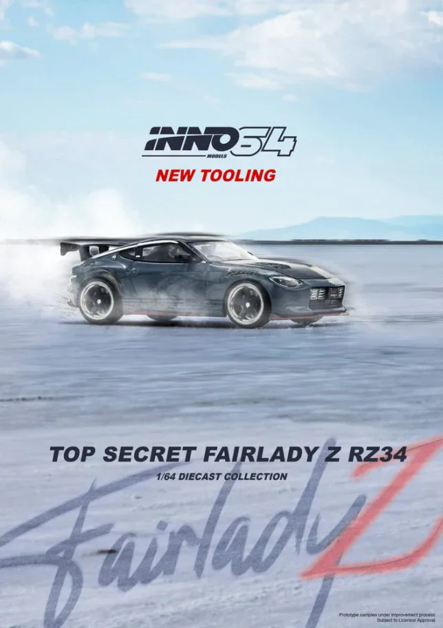 1:64 Nissan Top Secret Fairlady Z (RZ34) Stealth Gray - obrazek 4