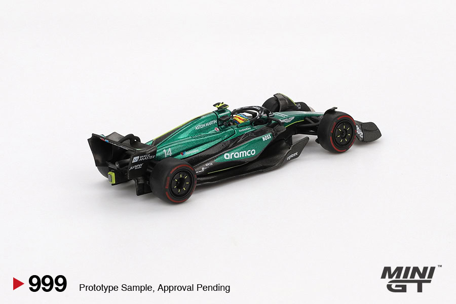 1:64 Aston Martin AMR24 #14 2024 F1 Bahrain GP Fernando Alonso - obrazek 3
