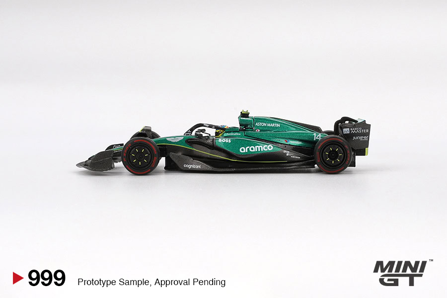 1:64 Aston Martin AMR24 #14 2024 F1 Bahrain GP Fernando Alonso - obrazek 4