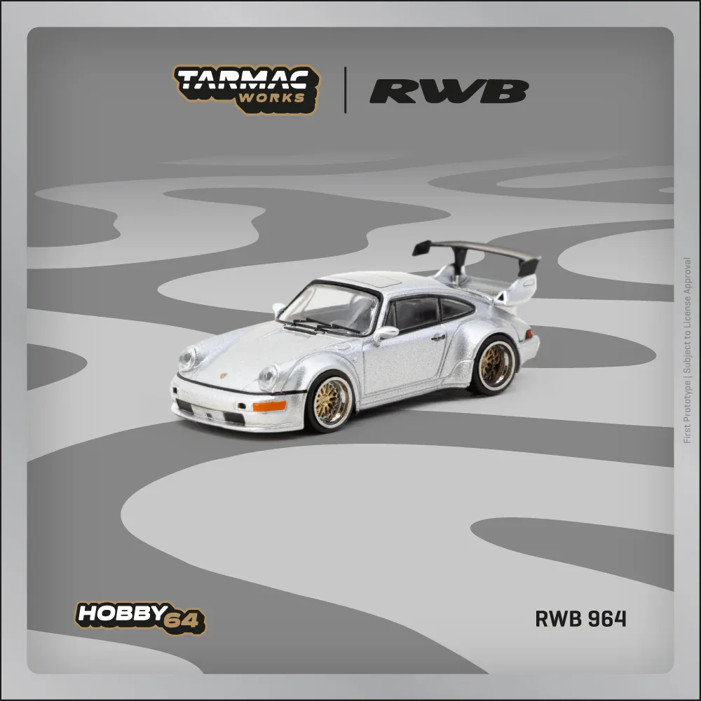 1:64 Porsche RWB 964 Silver - obrazek 2