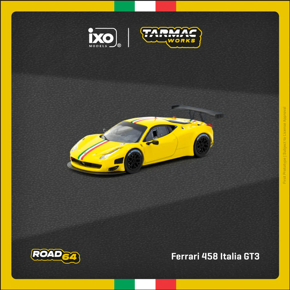 1:64 Ferrari 458 Italia GT3 Yellow - obrazek 2