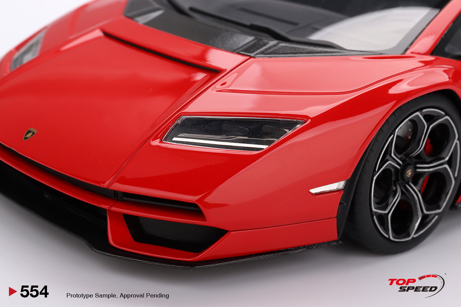 1:18 Lamborghini Countach LPi 800-4 Rosso Mars - obrazek 4