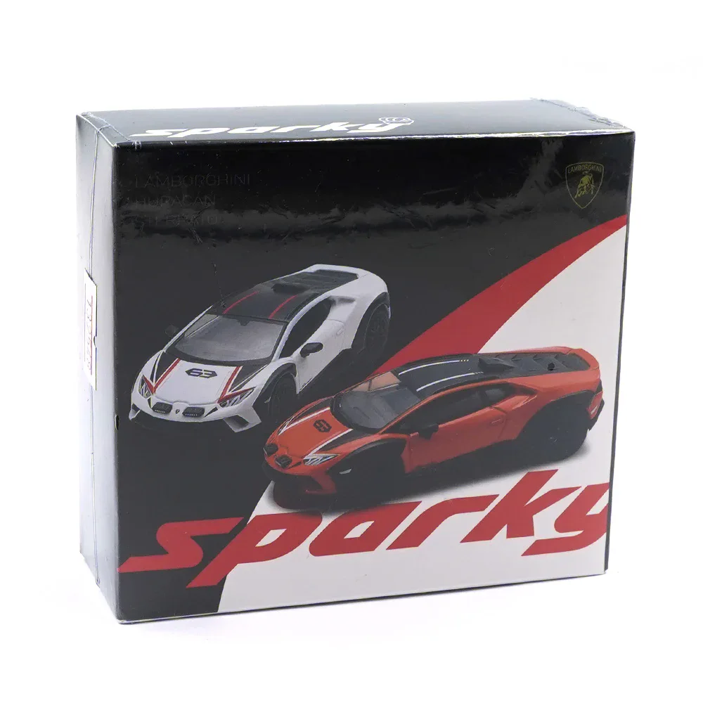 1:64 Lamborghini Huracan Sterrato Combo Set - White & Orange - obrazek 2