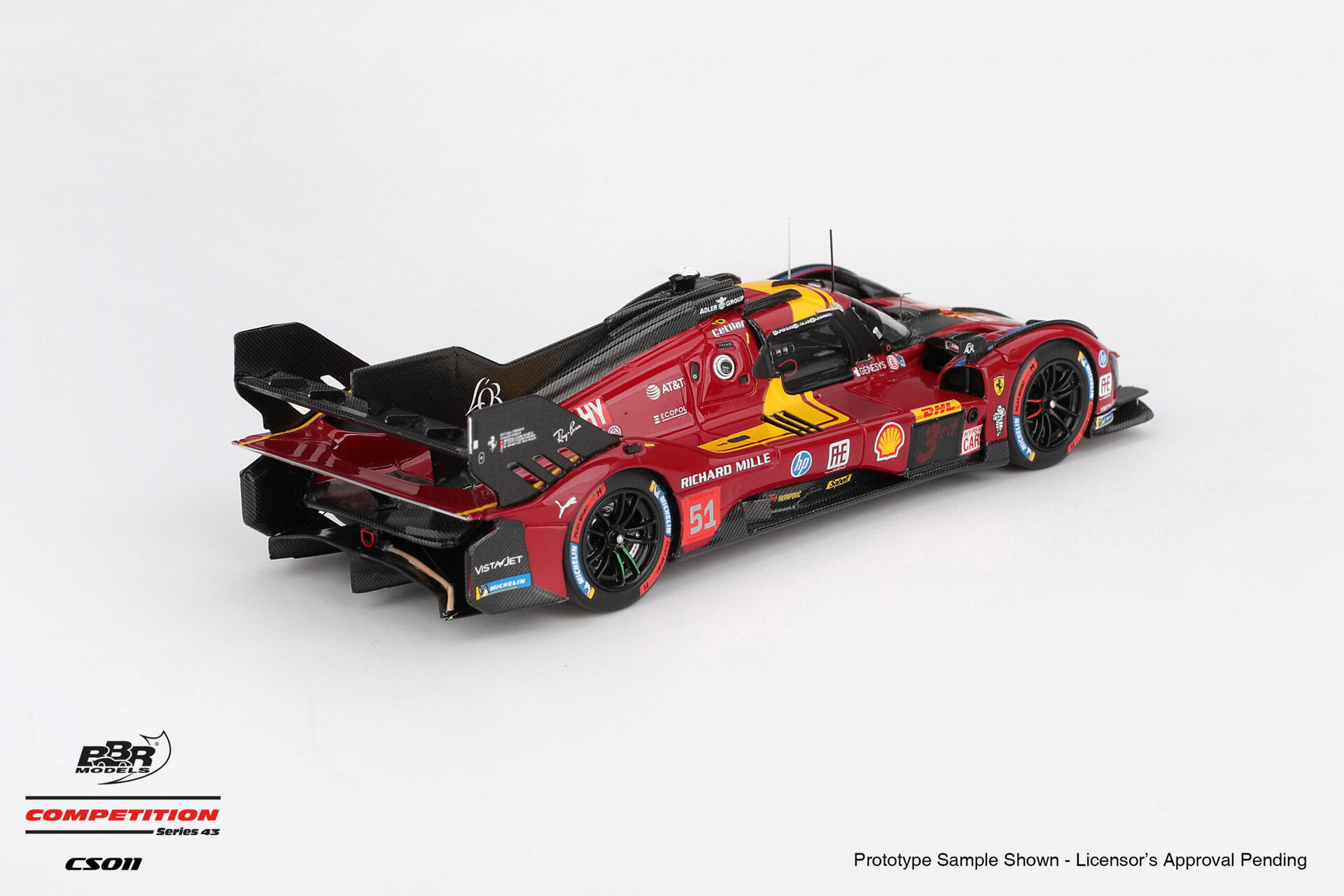 1:43 Ferrari 499P #51 AF CORSE 2025 WEC QATAR 1812KM 3rd Place - obrazek 2
