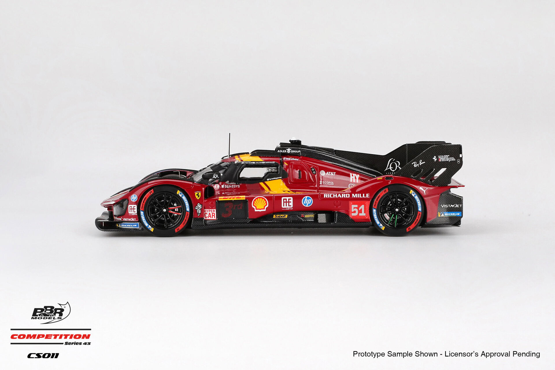 1:43 Ferrari 499P #51 AF CORSE 2025 WEC QATAR 1812KM 3rd Place - obrazek 3