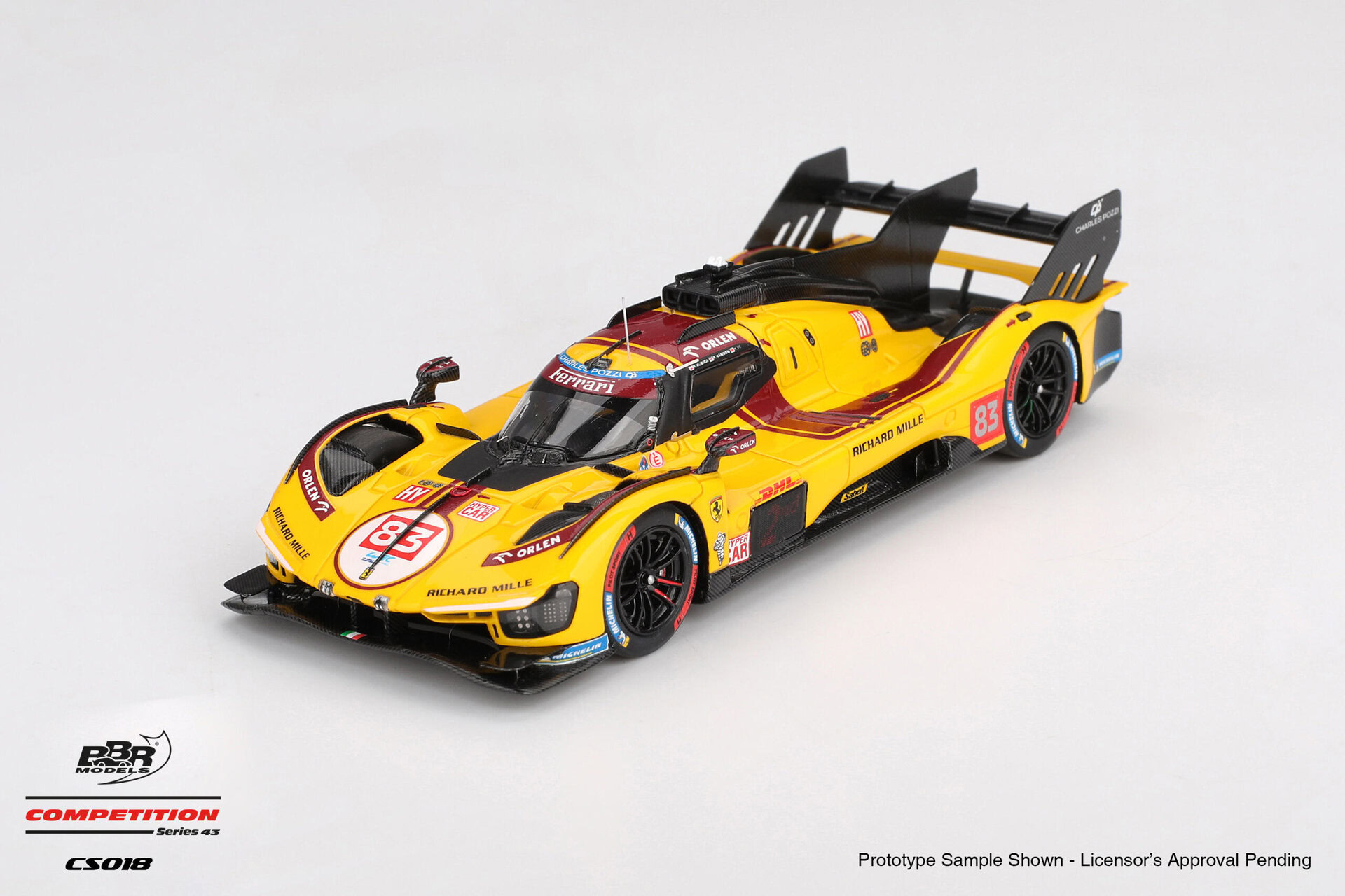 1:43 Ferrari 499P #83 AF CORSE 2025 WEC QATAR 1812KM 2nd Place Robert Kubica