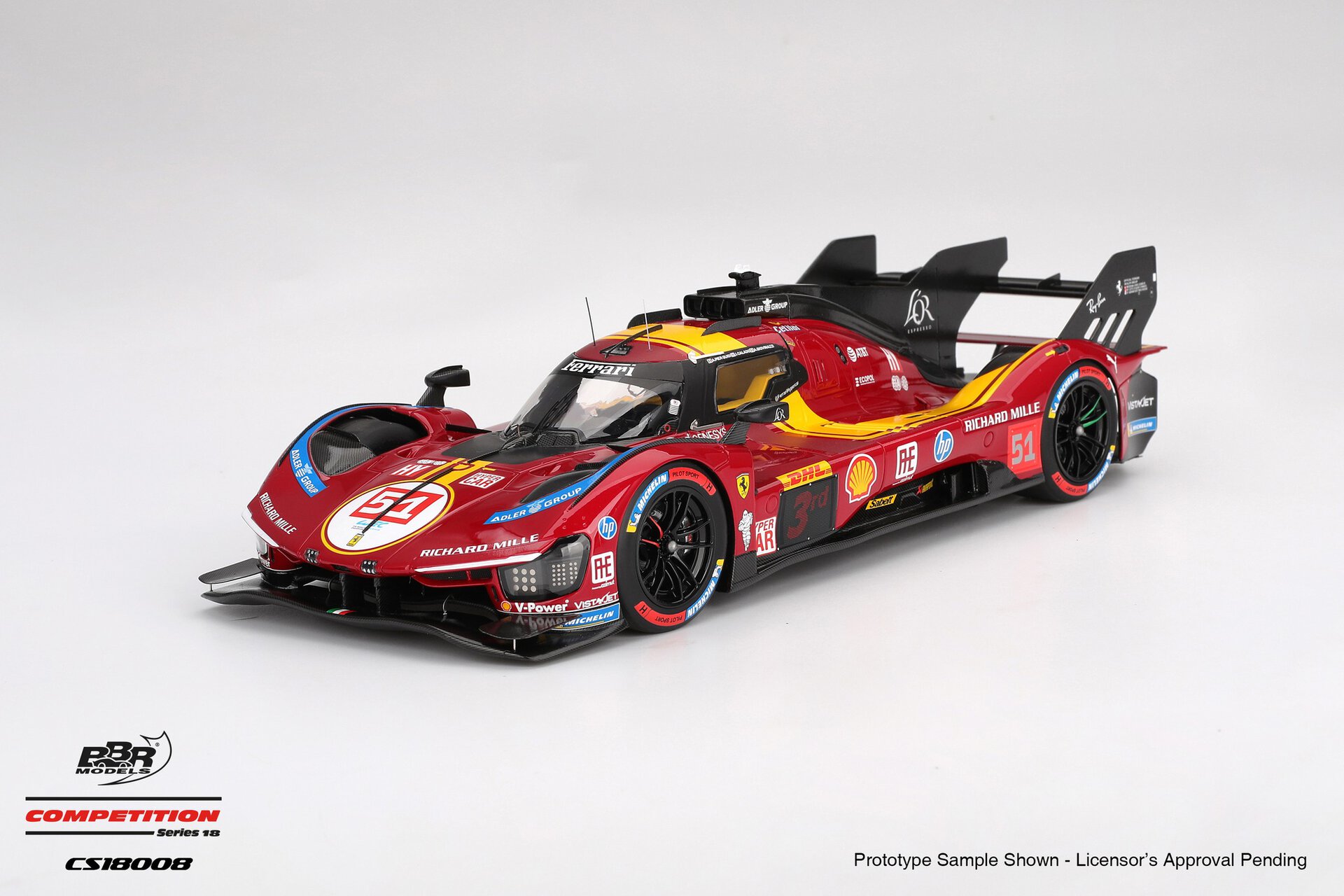 1:18 Ferrari 499P #51 AF Corse 2025 WEC Qatar 1812km 3rd Place