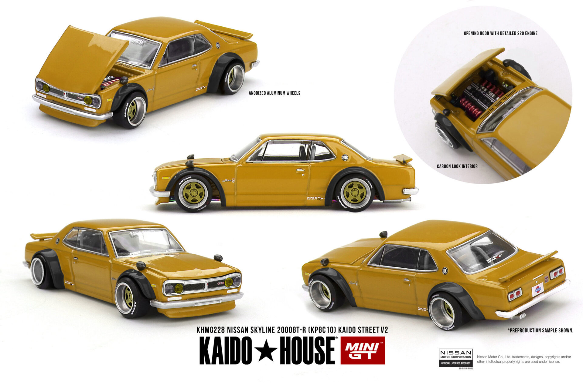 1:64 Nissan Skyline 2000GT-R (KPGC10) Kaido Street V2 1969