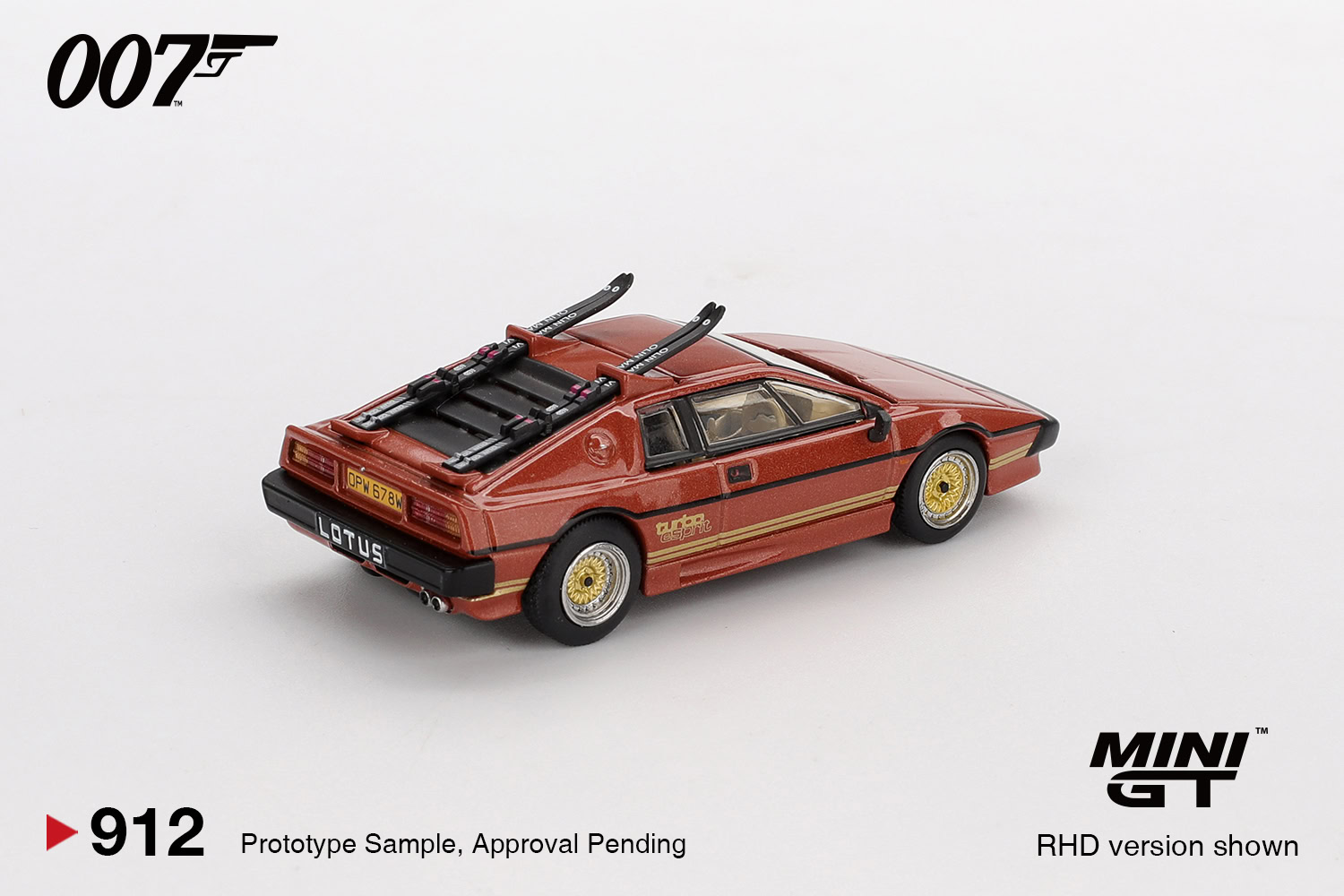 1:64 Lotus Esprit Turbo Copper Fire Metallic “For Your Eyes Only” - obrazek 3