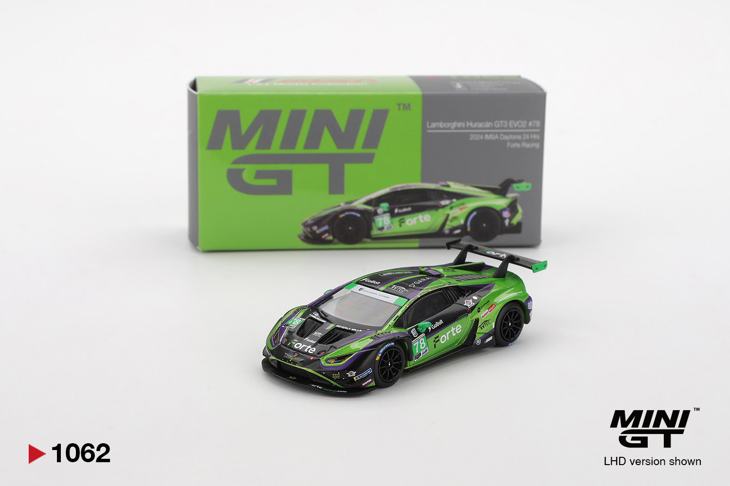 1:64 Lamborghini Huracan GT3 EVO2 #78 2024 IMSA Daytona 24 Hrs - obrazek 2