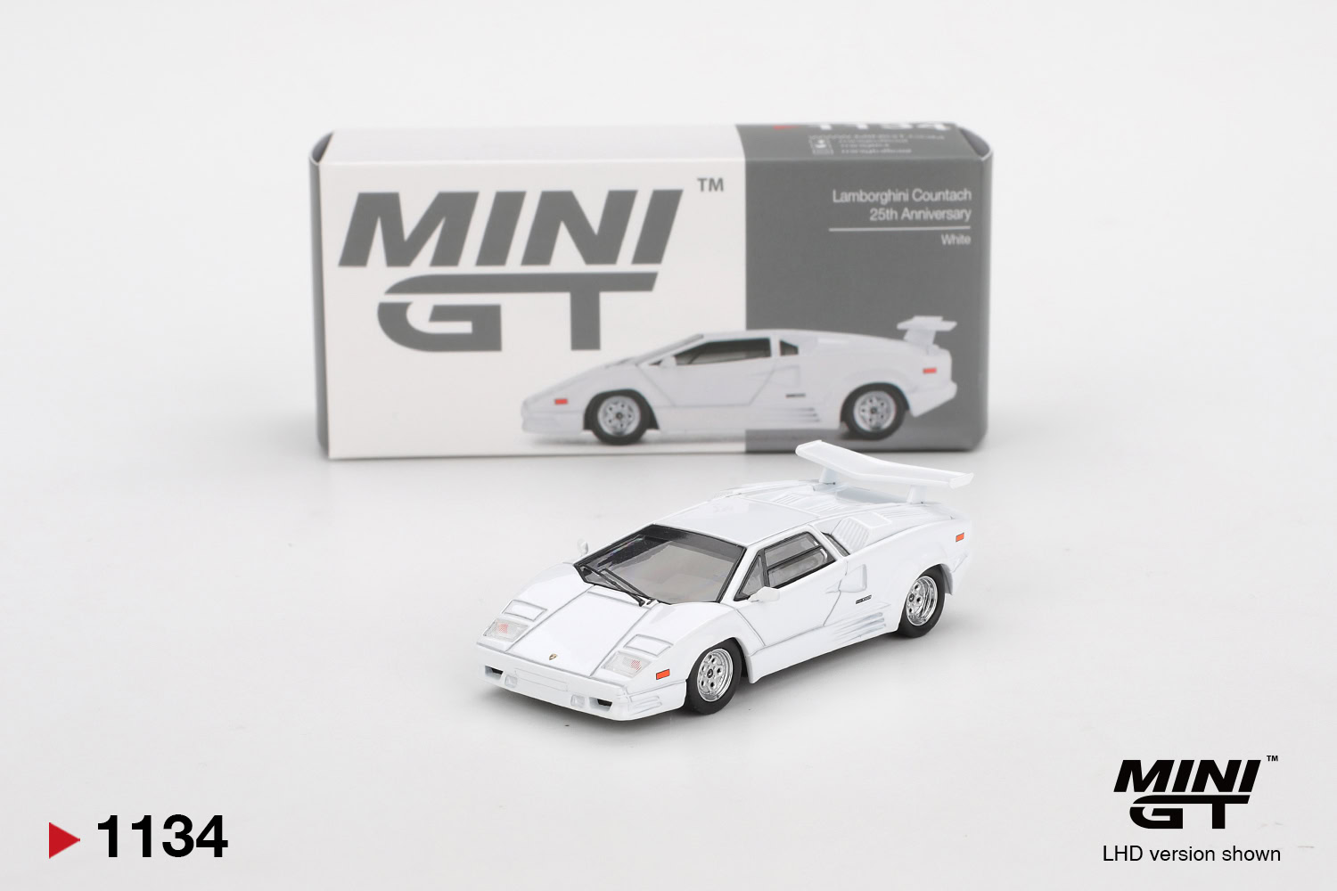 1:64 Lamborghini Countach 25th Anniversary White - obrazek 2