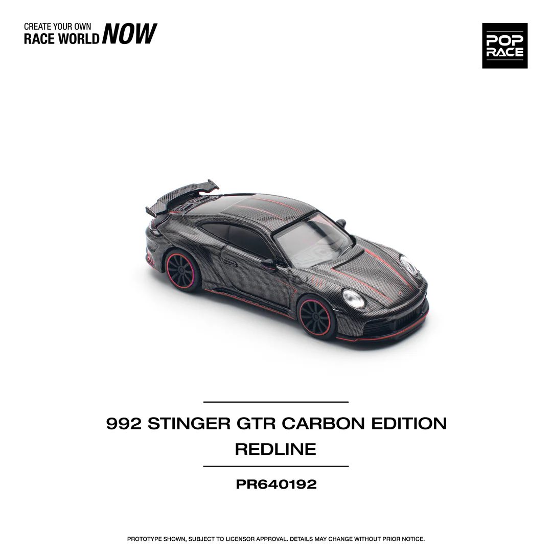 1:64 Porsche 992 Stinger GTR Carbon Edition / Redline - obrazek 2