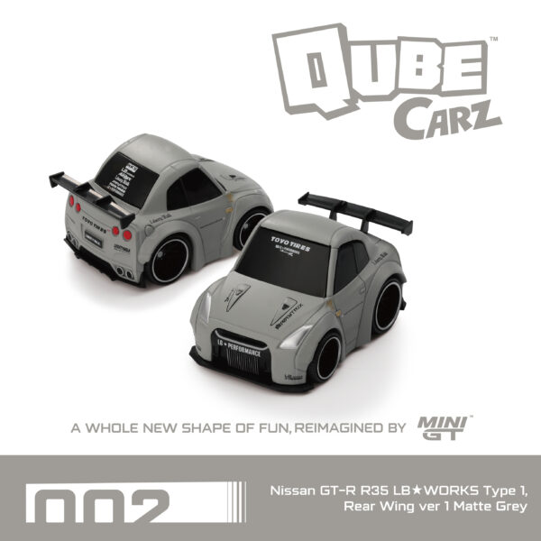 1:64 Nissan GT-R R35 LB-WORKS Type 1 Rear Wing ver 1 Matte Gray
