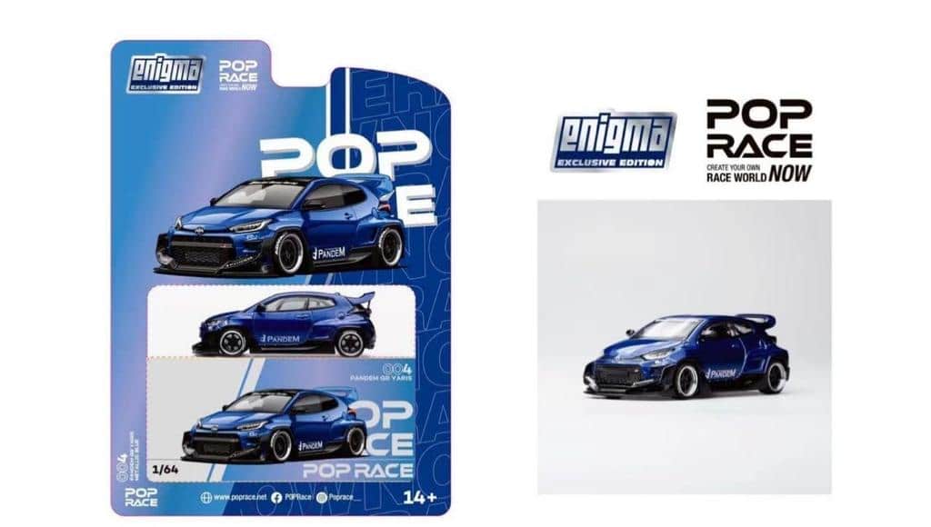 1:64 Toyota PANDEM GR YARIS METALLIC BLUE - obrazek 2