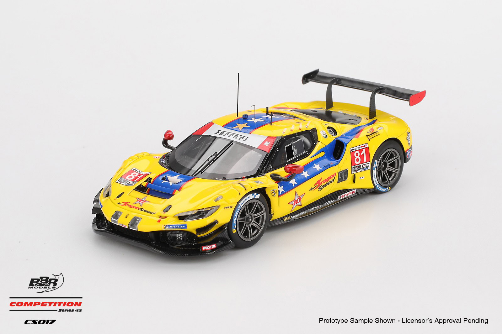 1:43 Ferrari 296 GT3 #81 DragonSpeed 2025 IMSA Daytona 24 Hrs