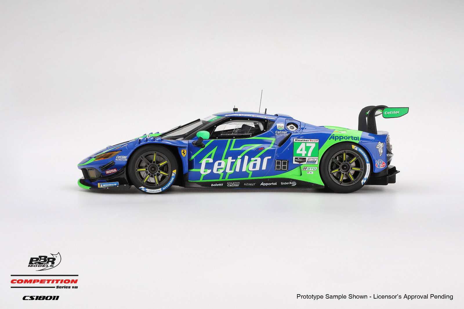 1:18 Ferrari 296 GT3 #47 CETILAR RACING 2025 IMSA Daytona 24 Hrs - obrazek 3