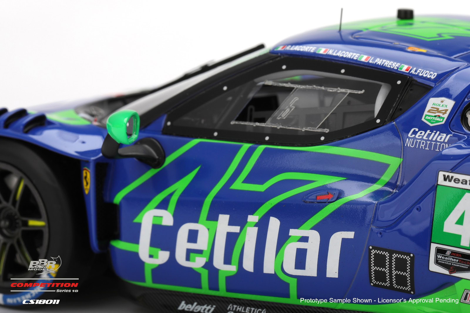 1:18 Ferrari 296 GT3 #47 CETILAR RACING 2025 IMSA Daytona 24 Hrs - obrazek 5