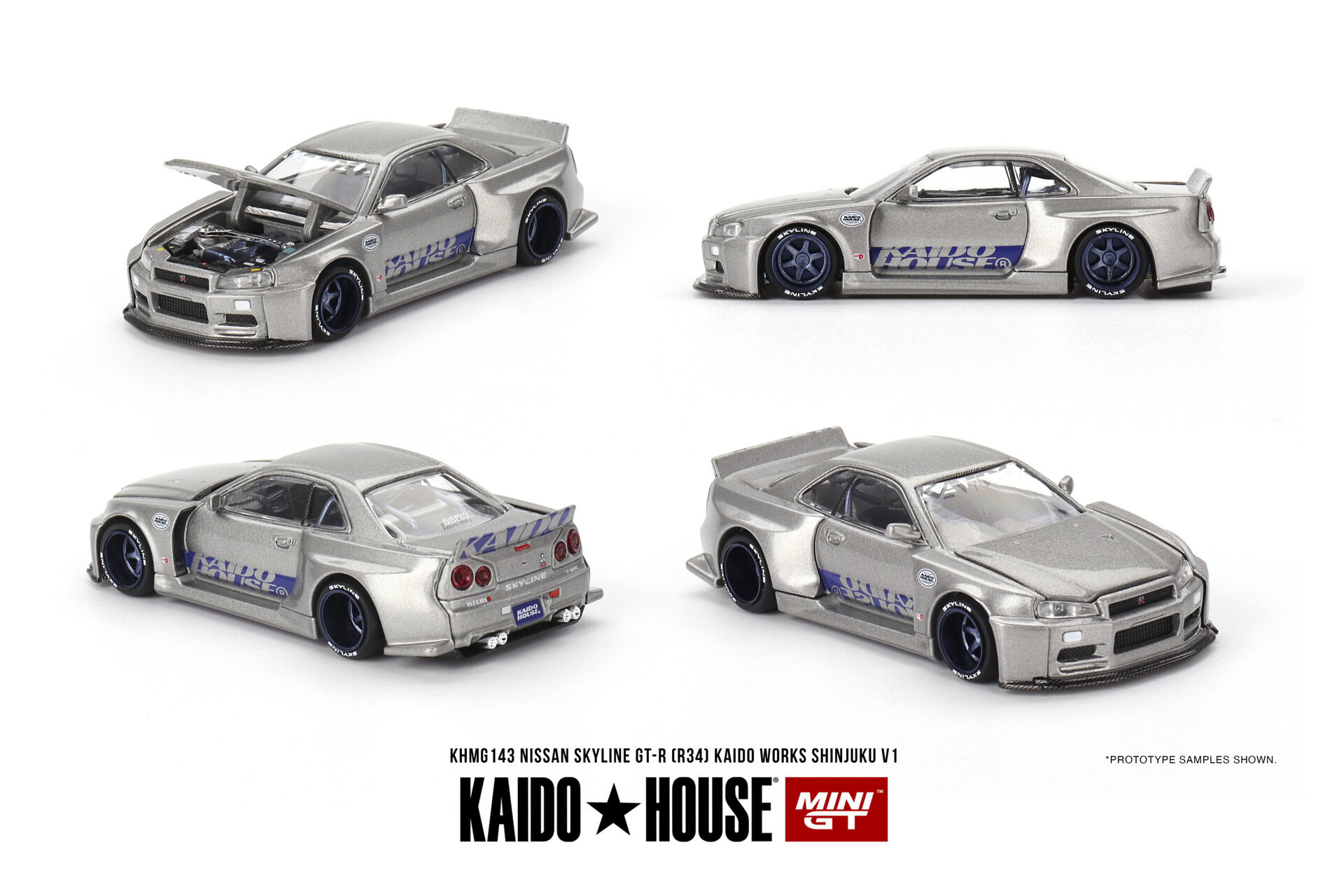 1:64 Nissan Skyline GT-R (R34) Kaido Works SHINJUKU V1