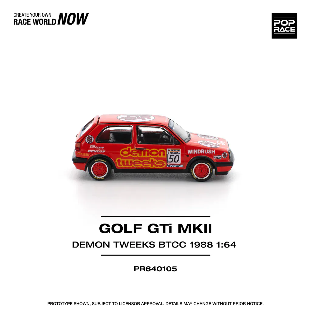 1:64 Volkswagen Golf GTI MK2 Golf Team Demon Tweeks BTCC 1988 - obrazek 4