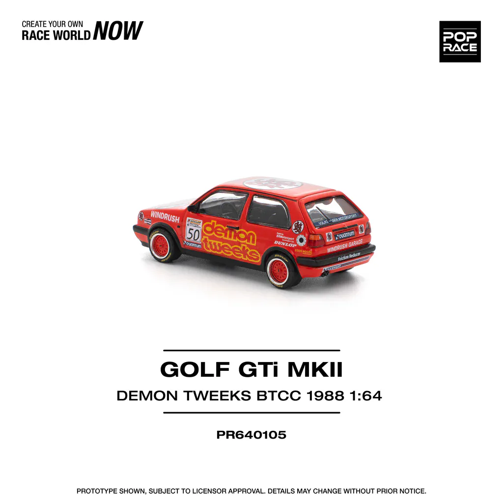 1:64 Volkswagen Golf GTI MK2 Golf Team Demon Tweeks BTCC 1988 - obrazek 6