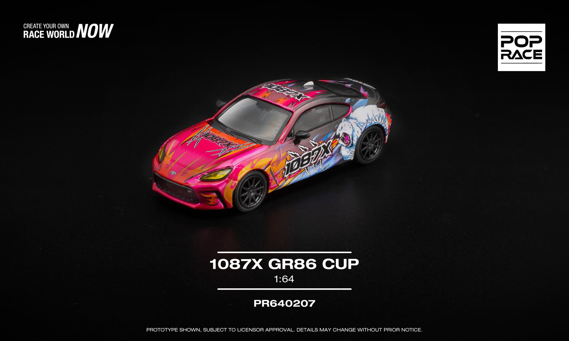 1:64 Toyota GR86 Cup 1087X 2025 - obrazek 3