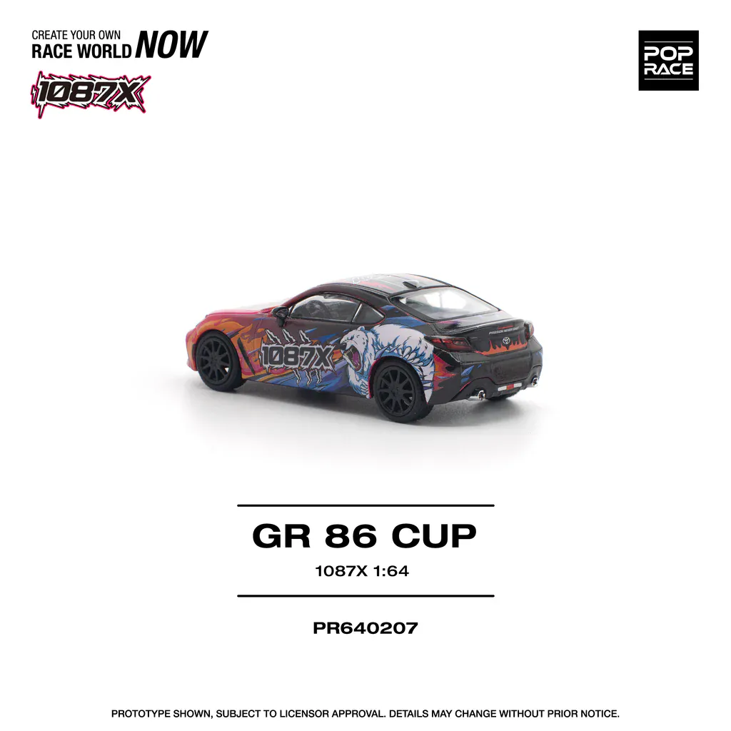 1:64 Toyota GR86 Cup 1087X 2025 - obrazek 8
