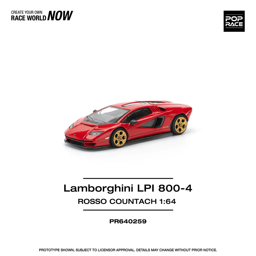 1:64 Lamborghini Countach LPI 800-4 Red - obrazek 3
