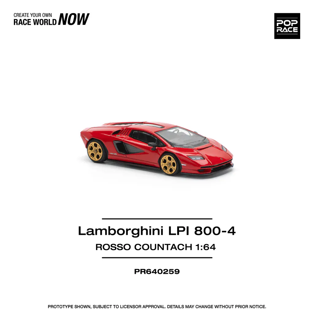 1:64 Lamborghini Countach LPI 800-4 Red - obrazek 6