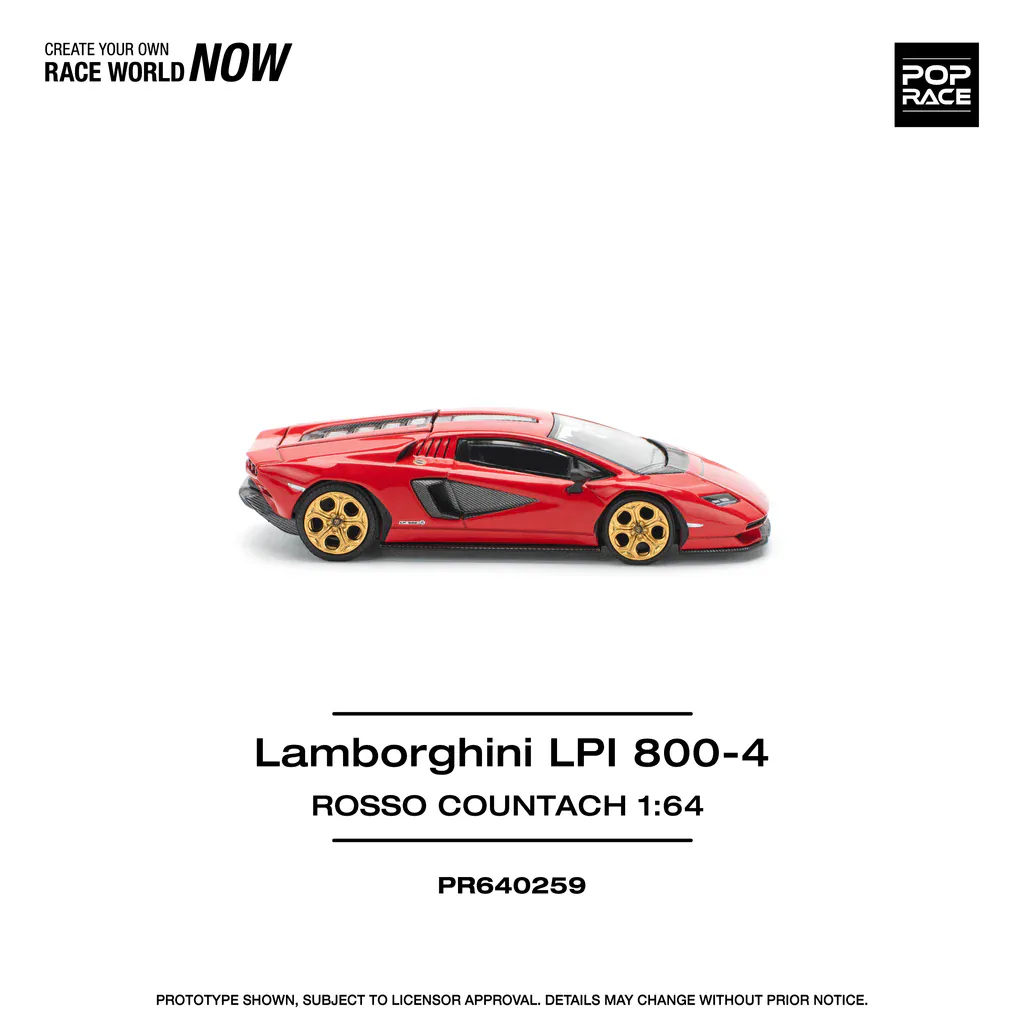1:64 Lamborghini Countach LPI 800-4 Red - obrazek 5