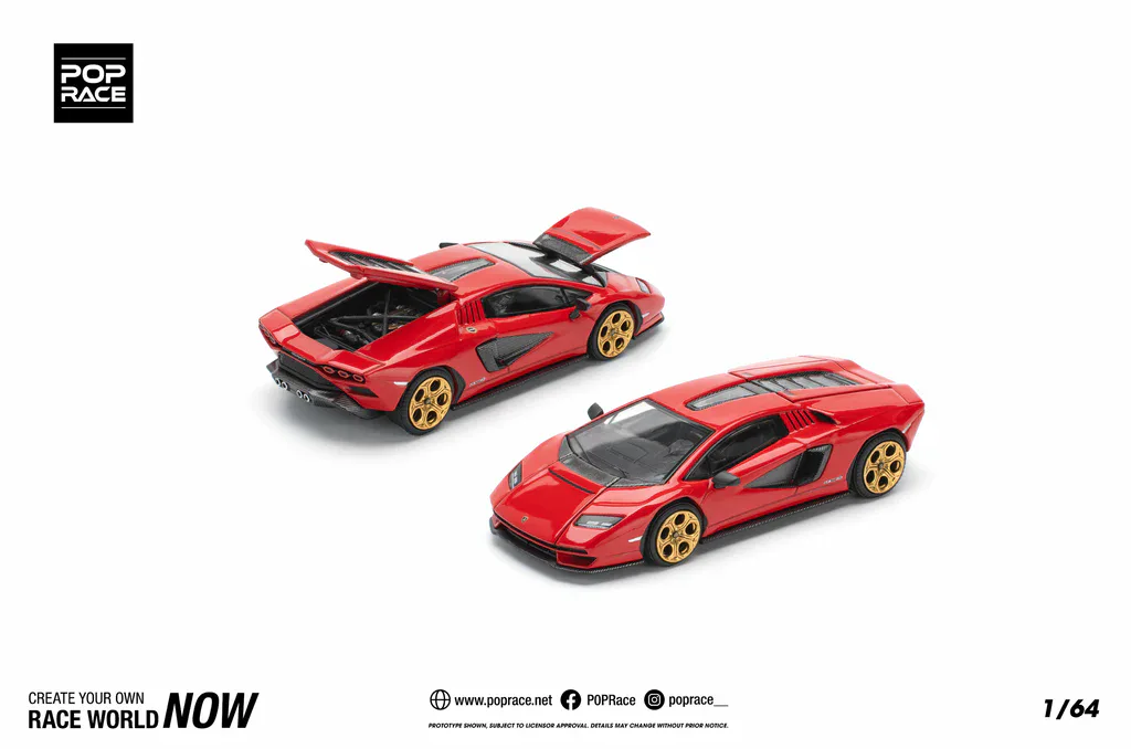 1:64 Lamborghini Countach LPI 800-4 Red - obrazek 2