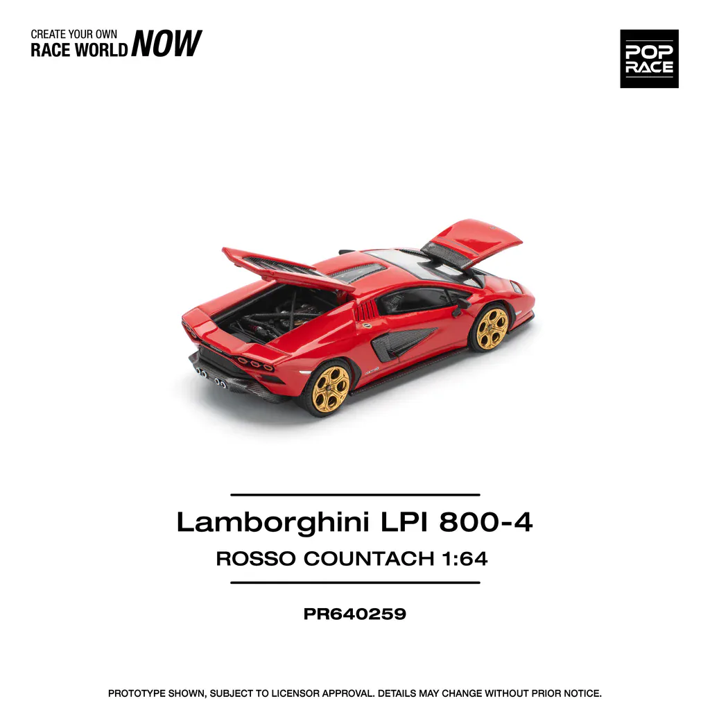 1:64 Lamborghini Countach LPI 800-4 Red - obrazek 10
