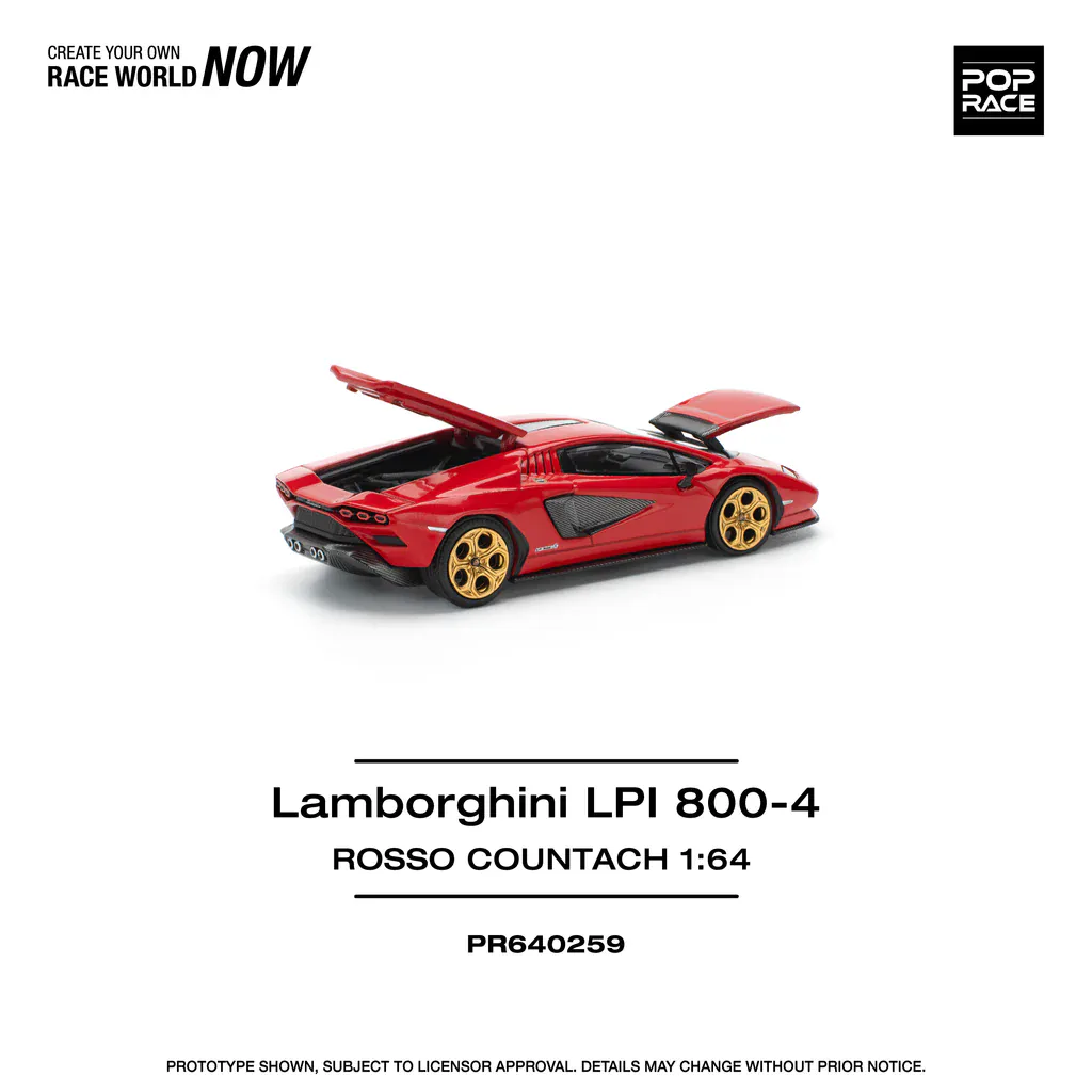 1:64 Lamborghini Countach LPI 800-4 Red - obrazek 9