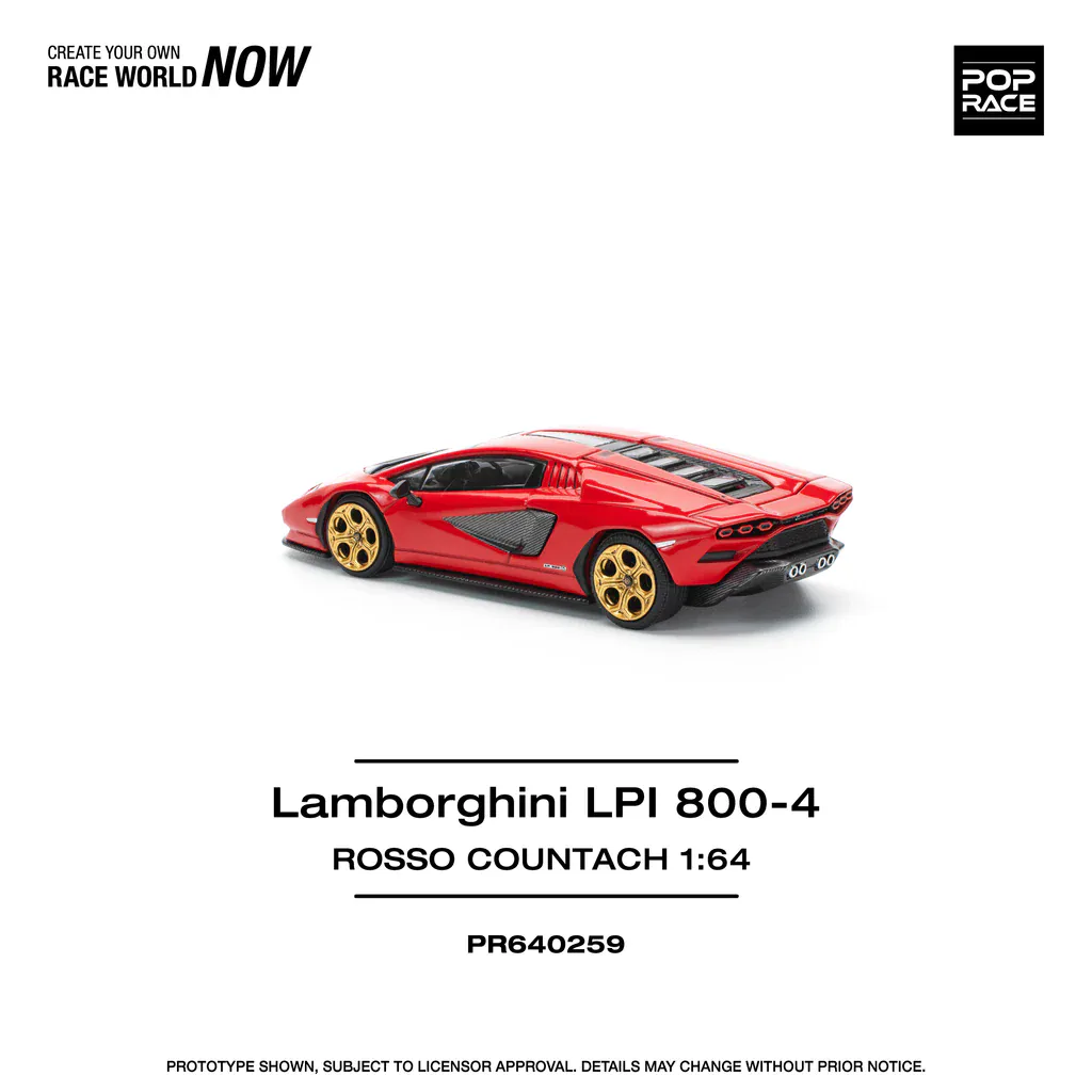 1:64 Lamborghini Countach LPI 800-4 Red - obrazek 8