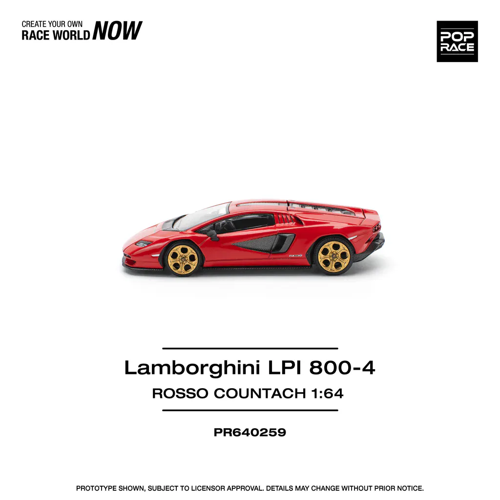 1:64 Lamborghini Countach LPI 800-4 Red - obrazek 7