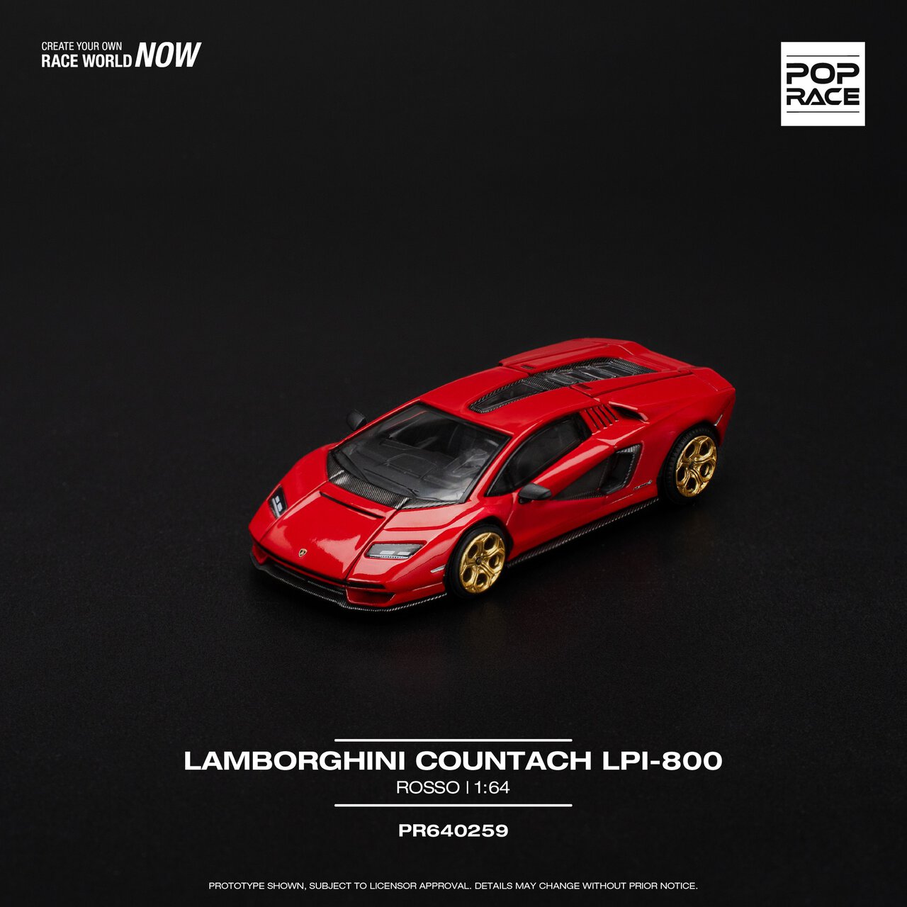 1:64 Lamborghini Countach LPI 800-4 Red - obrazek 11