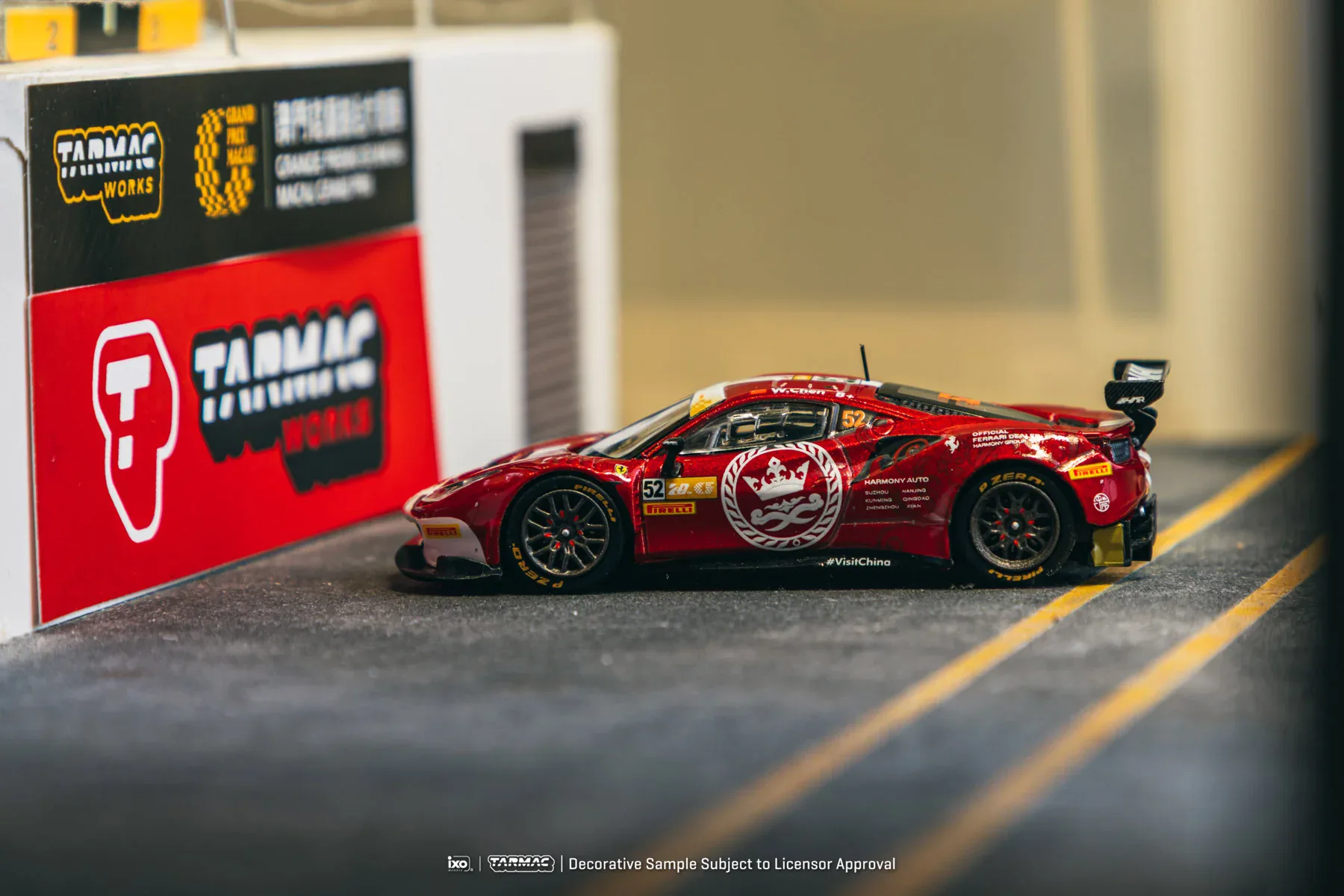 1:64 Ferrari 488 GT3 Macau GT Cup 2023 Harmony Racing Chen Weian - obrazek 3