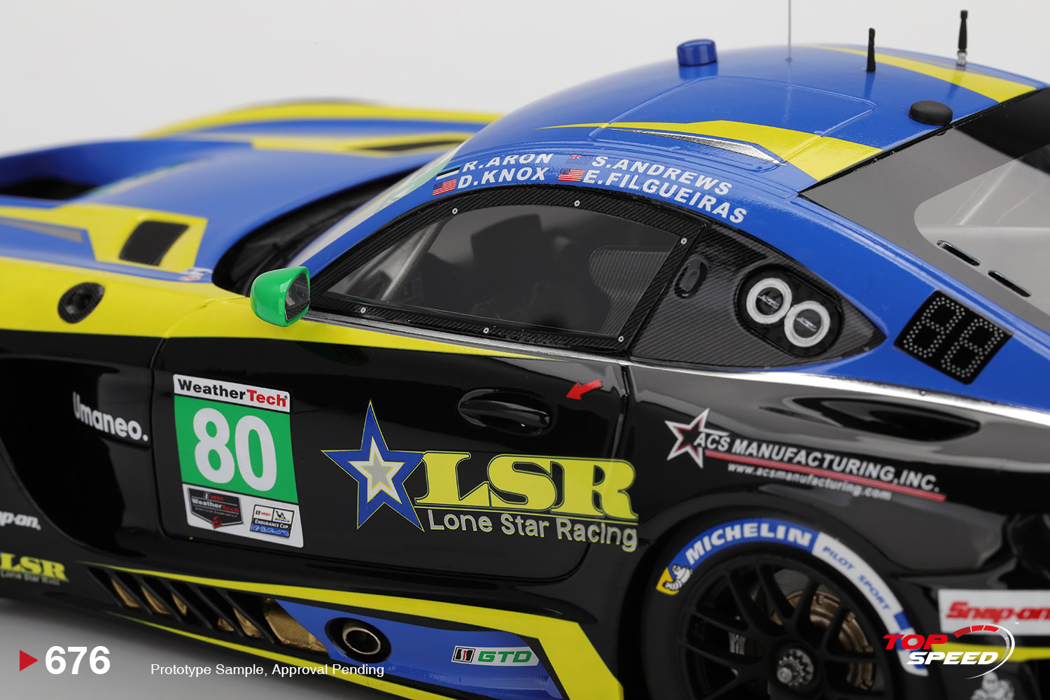 1:18 Mercedes-AMG GT3 #80 2025 IMSA Daytona 24 Hrs Lone Star Racing - obrazek 5