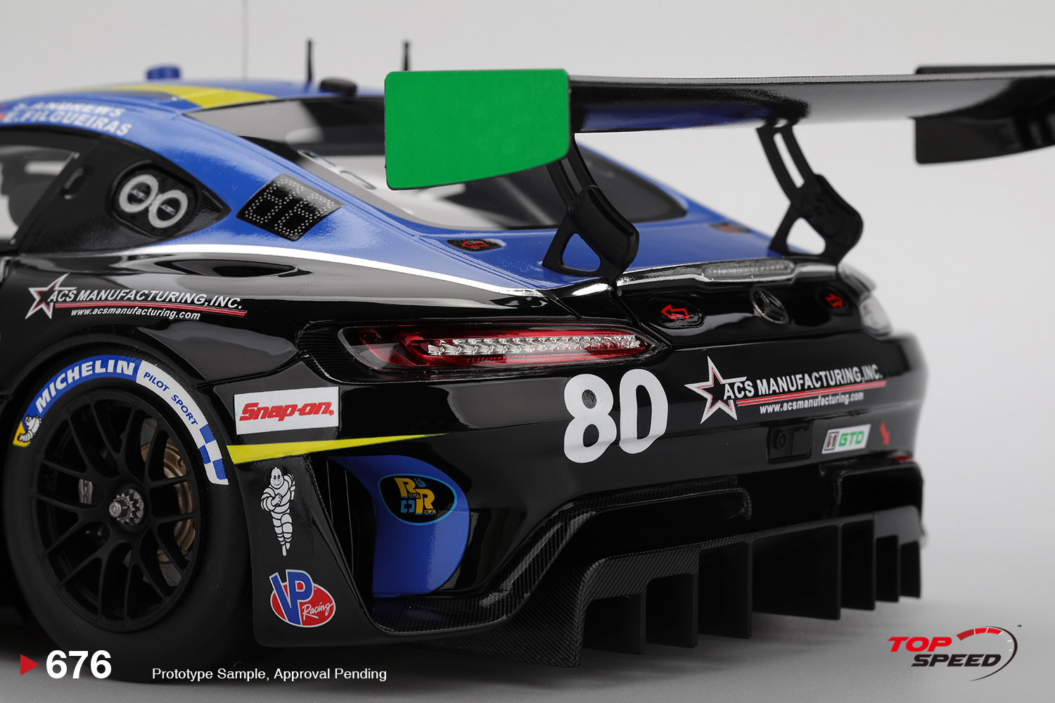 1:18 Mercedes-AMG GT3 #80 2025 IMSA Daytona 24 Hrs Lone Star Racing - obrazek 6
