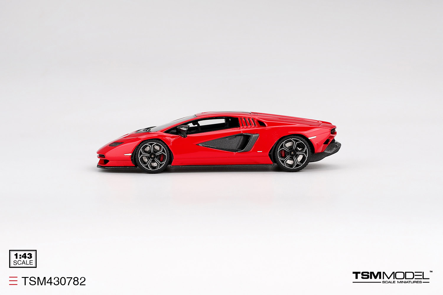1:43 Lamborghini Countach LPI 800-4 Rosso Mars - obrazek 4