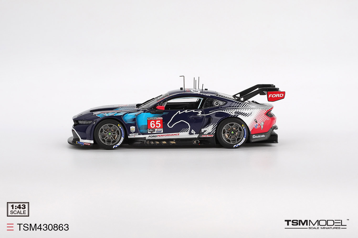 1:43 Ford Mustang GT3 #65 Ford Multimatic Motorsports  2025 IMSA Daytona 24 Hrs Class Winner - obrazek 4